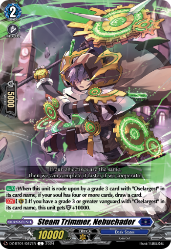 (087) Cardfight Vanguard Fated Clash Single: Steam Trimmer, Nebuchador [D-Format]  Common