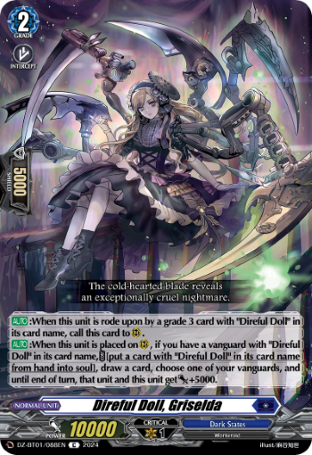 (088) Cardfight Vanguard Fated Clash Single: Direful Doll, Griselda [D-Format]  Common