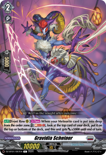 (097) Cardfight Vanguard Fated Clash Single: Gravidia Scheiner [D-Format]  Common