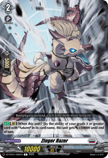 (099) Cardfight Vanguard Fated Clash Single: Zinger Razer [D-Format]  Common