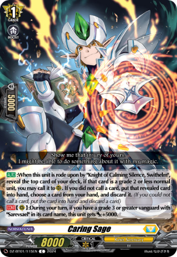 (115) Cardfight Vanguard Fated Clash Single: Caring Sage [D-Format]  Common