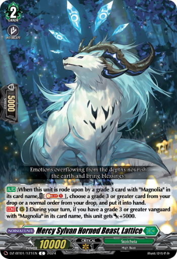 (121) Cardfight Vanguard Fated Clash Single: Mercy Sylvan Horned Beast, Lattice [D-Format]  Common