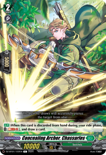 (122) Cardfight Vanguard Fated Clash Single: Concealing Archer, Chassarles [D-Format]  Common