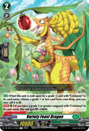 (125) Cardfight Vanguard Fated Clash Single: Variety Feast Dragon [D-Format]  Common