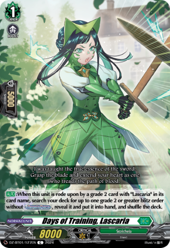 (127) Cardfight Vanguard Fated Clash Single: Days of Training, Lascaria [D-Format]  Common