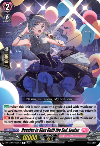 (132) Cardfight Vanguard Fated Clash Single: Resolve to Sing Until the End, Louise [D-Format]  Common