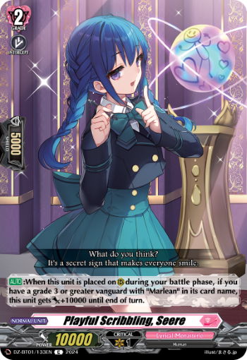 (133) Cardfight Vanguard Fated Clash Single: Playful Scribbling, Seere [D-Format]  Common