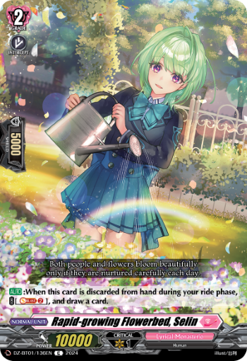 (136) Cardfight Vanguard Fated Clash Single: Rapid-growing Flowerbed, Selin [D-Format]  Common