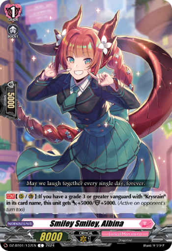 (137) Cardfight Vanguard Fated Clash Single: Smiley Smiley, Albina [D-Format]  Common
