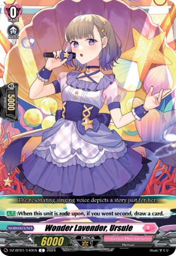 (140) Cardfight Vanguard Fated Clash Single: Wonder Lavender, Ursule [D-Format]  Common