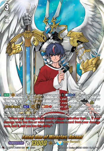 (DSR01) Cardfight Vanguard Fated Clash Single: Fated One of Miracles, Rezael [D-Format] (V.2 - Secret Rare)  Secret Rare
