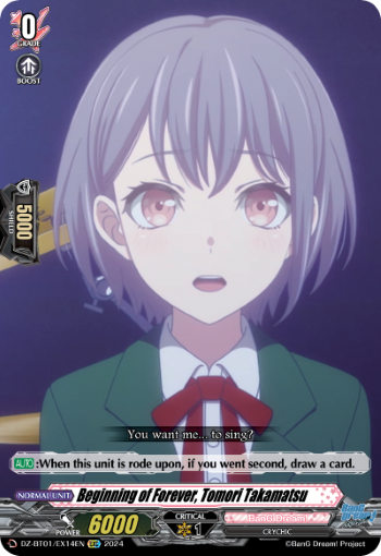 (EX14) Cardfight Vanguard Fated Clash Single: Beginning of Forever, Tomori Takamatsu [D-Format]  Feature Rare