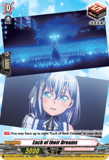 (EX26) Cardfight Vanguard Fated Clash Single: Each of their Dreams [D-Format] (V.1 - Feature Rare)  Feature Rare