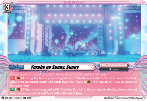 (EX38) Cardfight Vanguard Fated Clash Single: Yorube no Sunny, Sunny [D-Format]  Feature Rare