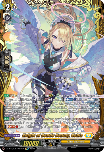 (FFR12) Cardfight Vanguard Fated Clash Single: Knight of Gentle Beauty, Nobia [D-Format] (V.2 - Double Frame Rare)  Double Frame Rare