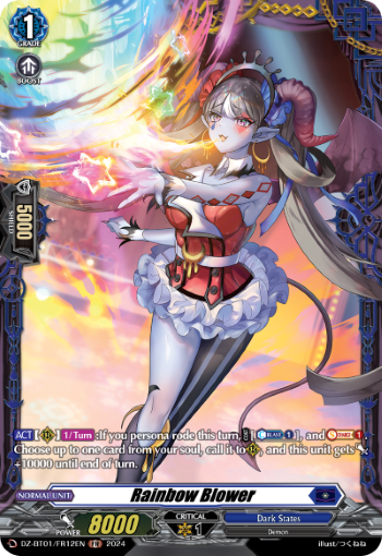 (FR12) Cardfight Vanguard Fated Clash Single: Rainbow Blower [D-Format] (V.2 - Frame Rare)  Frame Rare