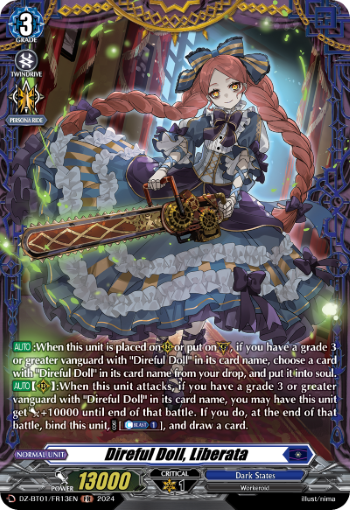 (FR13) Cardfight Vanguard Fated Clash Single: Direful Doll, Liberata [D-Format] (V.2 - Frame Rare)  Frame Rare