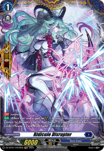 (FR16) Cardfight Vanguard Fated Clash Single: Ridicule Disrupter [D-Format] (V.2 - Frame Rare)  Frame Rare