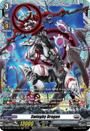 (FR17) Cardfight Vanguard Fated Clash Single: Swingby Dragon [D-Format] (V.2 - Frame Rare)  Frame Rare