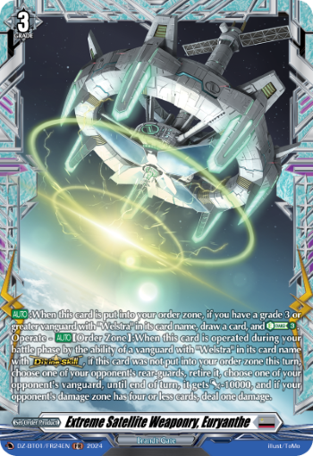 (FR24) Cardfight Vanguard Fated Clash Single: Extreme Satellite Weaponry, Euryanthe [D-Format] (V.2 - Frame Rare)  Frame Rare