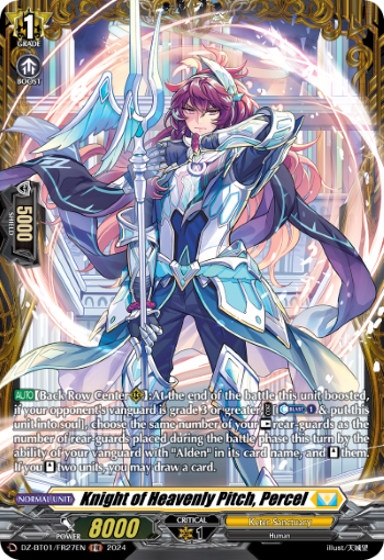 (FR27) Cardfight Vanguard Fated Clash Single: Knight of Heavenly Pitch, Percel [D-Format] (V.2 - Frame Rare)  Frame Rare