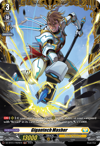 (FR29) Cardfight Vanguard Fated Clash Single: Gigantic Masher [D-Format] (V.2 - Frame Rare)  Frame Rare