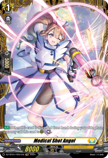 (FR31) Cardfight Vanguard Fated Clash Single: Medical Shot Angel [D-Format] (V.2 - Frame Rare)  Frame Rare