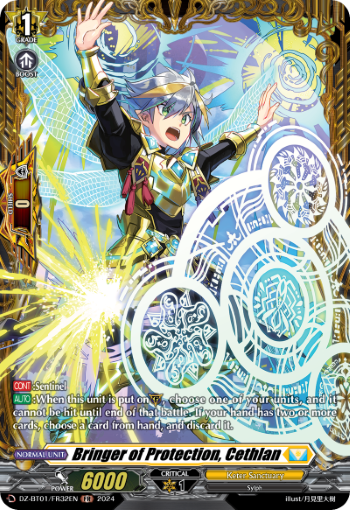 (FR32) Cardfight Vanguard Fated Clash Single: Bringer of Protection, Cethlan [D-Format] (V.2 - Frame Rare)  Frame Rare