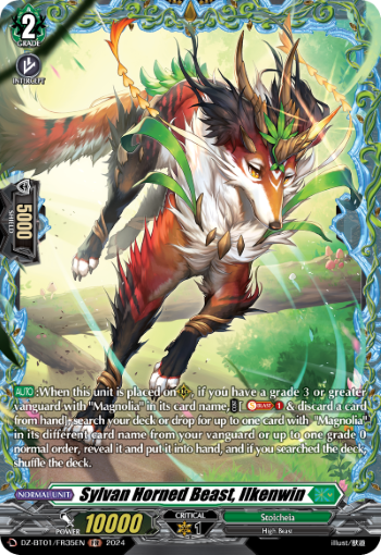(FR35) Cardfight Vanguard Fated Clash Single: Sylvan Horned Beast, Ilkenwin [D-Format] (V.2 - Frame Rare)  Frame Rare