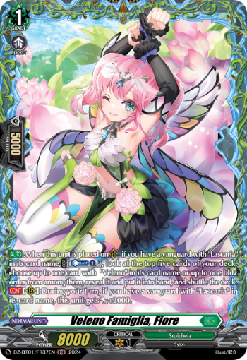 (FR37) Cardfight Vanguard Fated Clash Single: Veleno Famiglia, Fiore [D-Format] (V.2 - Frame Rare)  Frame Rare