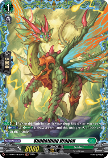 (FR38) Cardfight Vanguard Fated Clash Single: Sunbathing Dragon [D-Format] (V.2 - Frame Rare)  Frame Rare