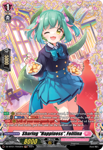 (FR43) Cardfight Vanguard Fated Clash Single: Sharing Happiness, Felilina [D-Format] (V.2 - Frame Rare)  Frame Rare