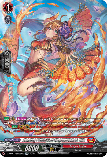 (SR06) Cardfight Vanguard Fated Clash Single: Dancing Princess of Elegant Flames, Olfa [D-Format] (V.3 - Silver Rare)  Silver Rare