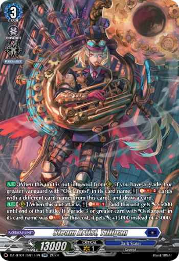 (SR11) Cardfight Vanguard Fated Clash Single: Steam Artist, Tilligan [D-Format] (V.3 - Silver Rare)  Silver Rare