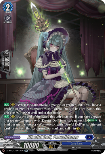 (SR12) Cardfight Vanguard Fated Clash Single: Direful Doll, Provvidenza [D-Format] (V.3 - Silver Rare)  Silver Rare