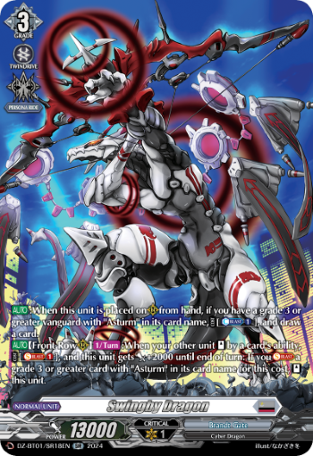 (SR18) Cardfight Vanguard Fated Clash Single: Swingby Dragon [D-Format] (V.3 - Silver Rare)  Silver Rare