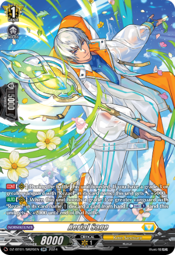 (SR26) Cardfight Vanguard Fated Clash Single: Aerial Sage [D-Format] (V.3 - Silver Rare)  Silver Rare