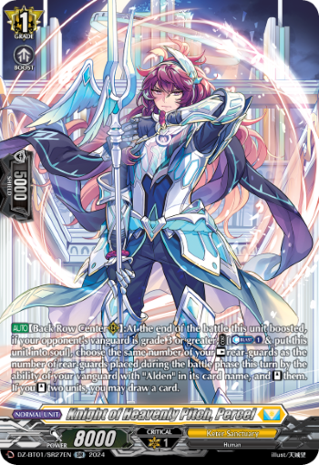 (SR27) Cardfight Vanguard Fated Clash Single: Knight of Heavenly Pitch, Percel [D-Format] (V.3 - Silver Rare)  Silver Rare