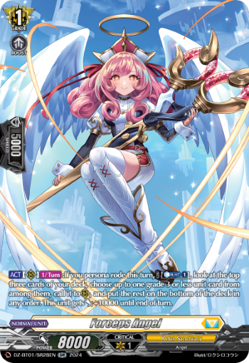 (SR28) Cardfight Vanguard Fated Clash Single: Forceps Angel [D-Format] (V.3 - Silver Rare)  Silver Rare