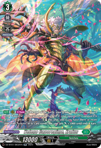 (SR32) Cardfight Vanguard Fated Clash Single: Veleno Caporegime, Erafus [D-Format] (V.3 - Silver Rare)  Silver Rare