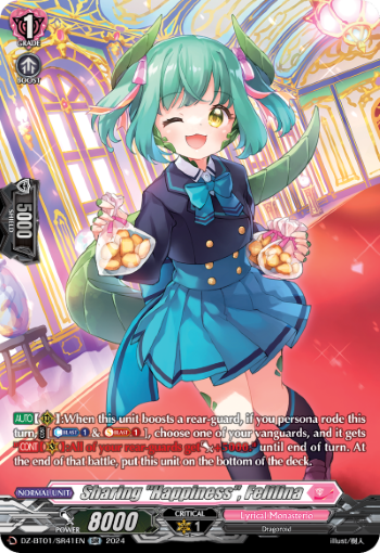 (SR41) Cardfight Vanguard Fated Clash Single: Sharing Happiness, Felilina [D-Format] (V.3 - Silver Rare)  Silver Rare