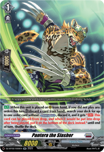 (030) Cardfight Vanguard Illusionless Strife Single: Pantera the Slasher [D-Format] (V.1 - Double Rare)  Double Rare