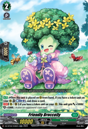 (036) Cardfight Vanguard Illusionless Strife Single: Friendly Broccolly [D-Format] (V.1 - Double Rare)  Double Rare