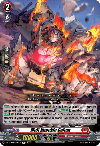 (045) Cardfight Vanguard Illusionless Strife Single: Melt Knuckle Golem [D-Format] (V.1 - Rare)  Rare