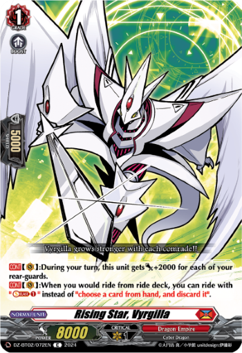 (072) Cardfight Vanguard Illusionless Strife Single: Rising Star, Vyrgilla [D-Format]  Common
