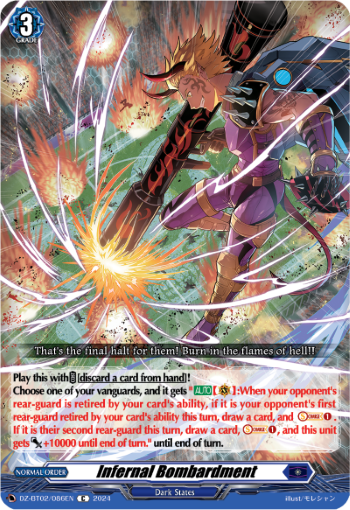 (086) Cardfight Vanguard Illusionless Strife Single: Infernal Bombardment [D-Format]  Common