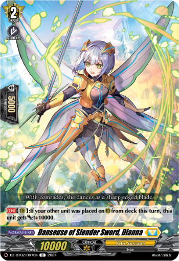(097) Cardfight Vanguard Illusionless Strife Single: Danseuse of Slender Sword, Dianna [D-Format]  Common