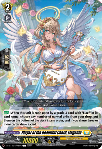(098) Cardfight Vanguard Illusionless Strife Single: Player of the Beautiful Chord, Elegenia [D-Format]  Common