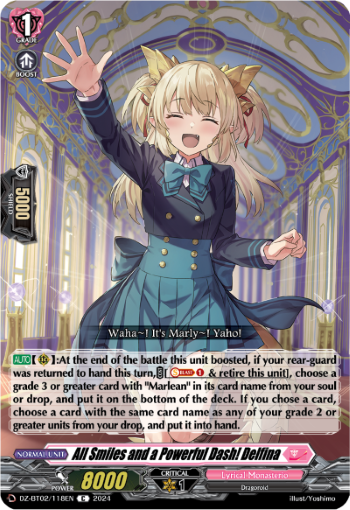 (118) Cardfight Vanguard Illusionless Strife Single: All Smiles and a Powerful Dash! Delfina [D-Format]  Common