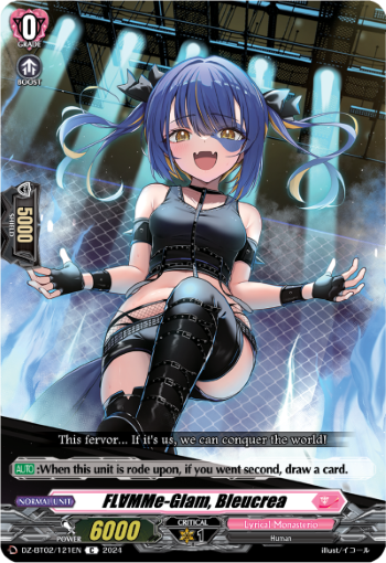 (121) Cardfight Vanguard Illusionless Strife Single: FL∀MMe-Glam, Bleucrea [D-Format]  Common